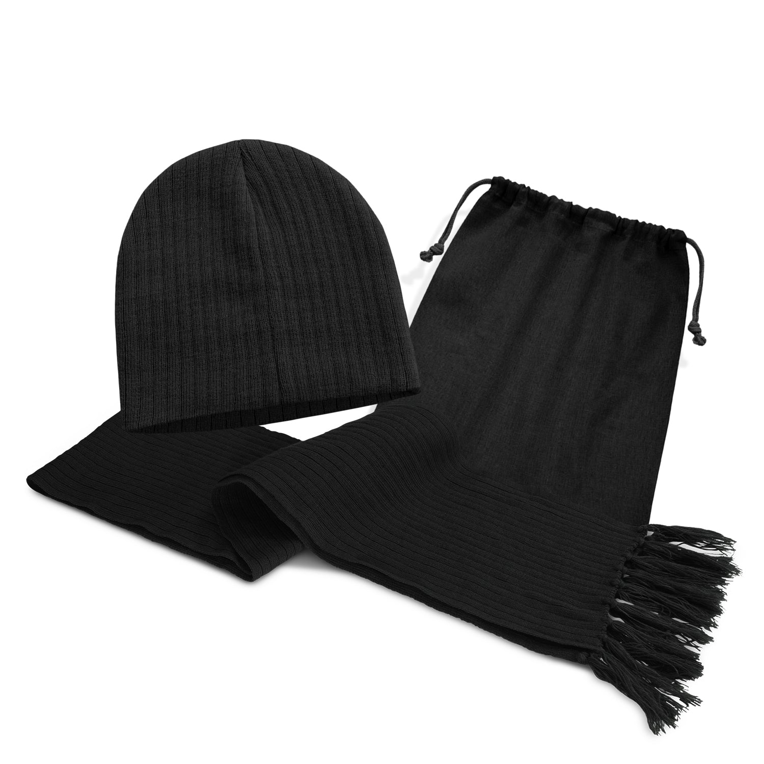 Nebraska Scarf and Beanie Set