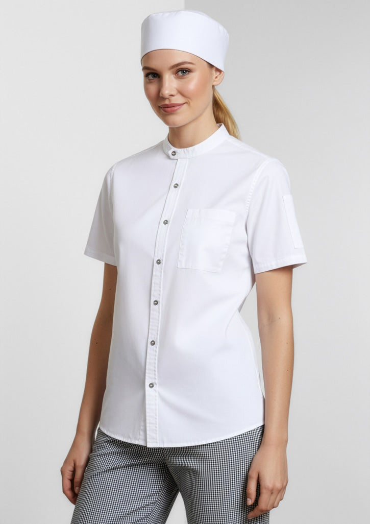 Mens Salsa Short Sleeve Chef Shirt