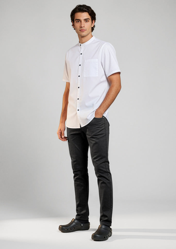 Mens Salsa Short Sleeve Chef Shirt