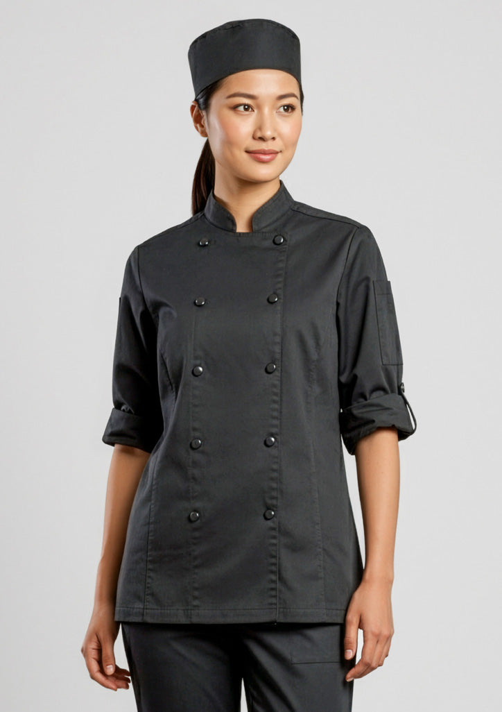 Womens Gusto Long Sleeve Chef Jacket