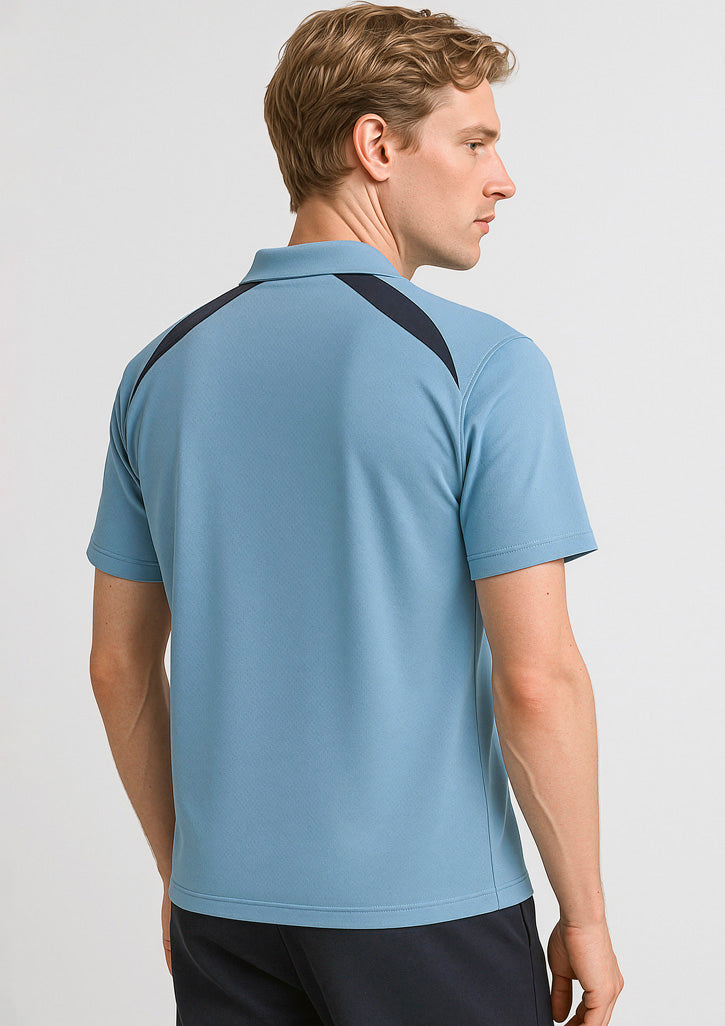 Mens Splice Short Sleeve Polo