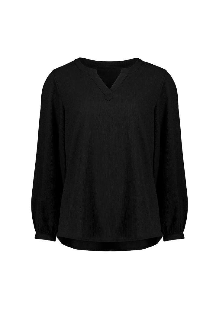 Womens Ruche Long Sleeve Blouse