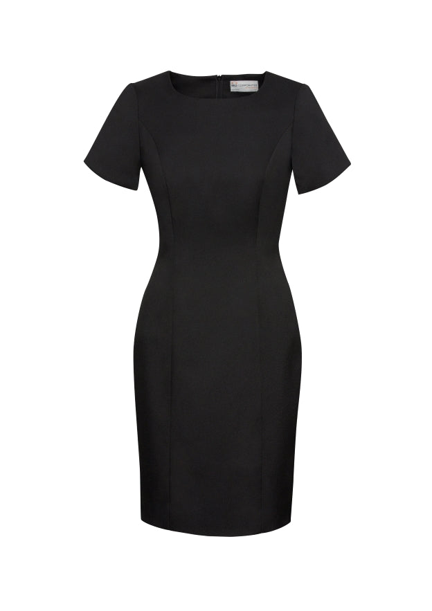 Womens Cool Stretch Short Sleeve Shift Dress