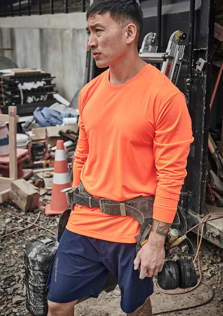 Mens Hi Vis Long Sleeve Tee