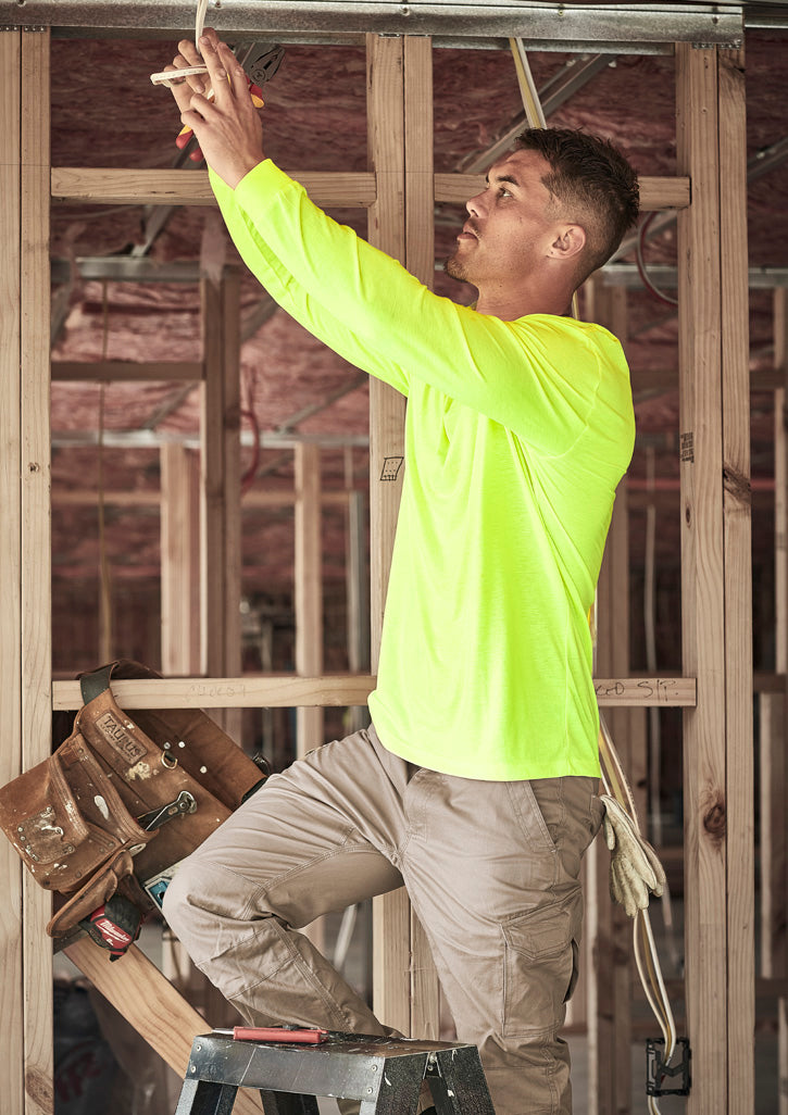 Mens Hi Vis Long Sleeve Tee
