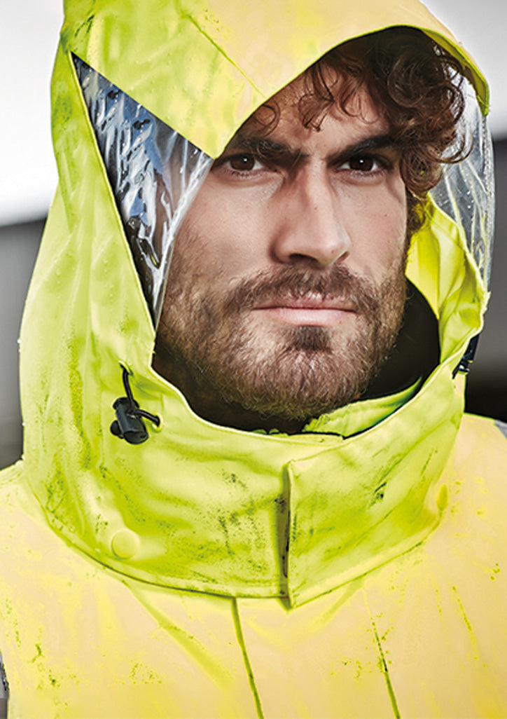 Mens Hi Vis 4 In 1 Waterproof Jacket