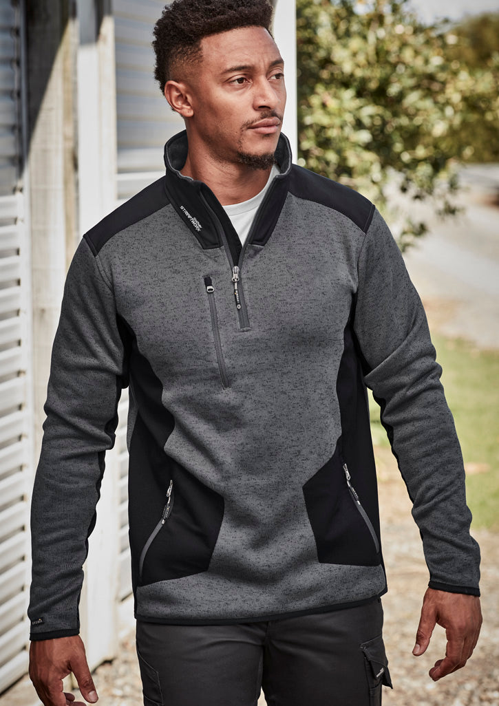 Unisex Streetworx Reinforced Knit 1/2 Zip Pullover